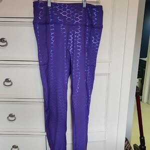 Crowned Athletics Purple Mermaid Leggings